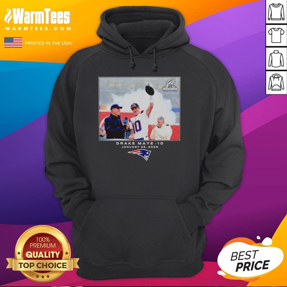 Good New England Patriots Drake Maye NFL 2026 Photo T-Shirt - Image 2