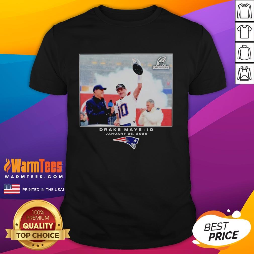 Good New England Patriots Drake Maye NFL 2026 Photo T-Shirt