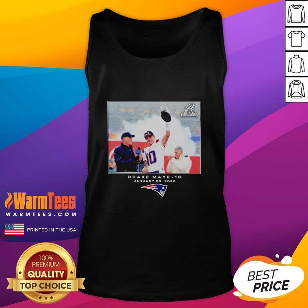 Good New England Patriots Drake Maye NFL 2026 Photo T-Shirt - Image 4