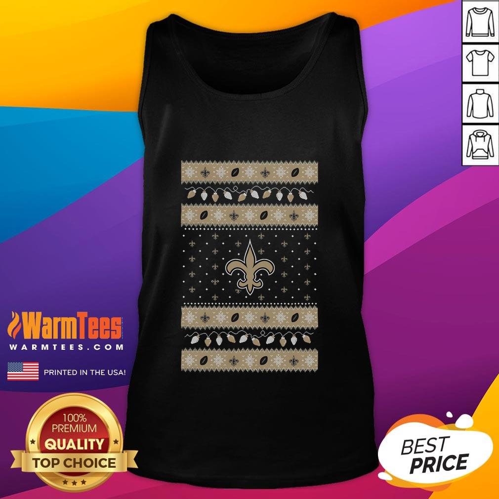 Good New Orleans Saints Holiday Christmas T-Shirt - Image 4