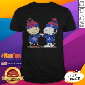 Good New York Giants Snoopy And Charlie Brown Best Friends T-Shirt