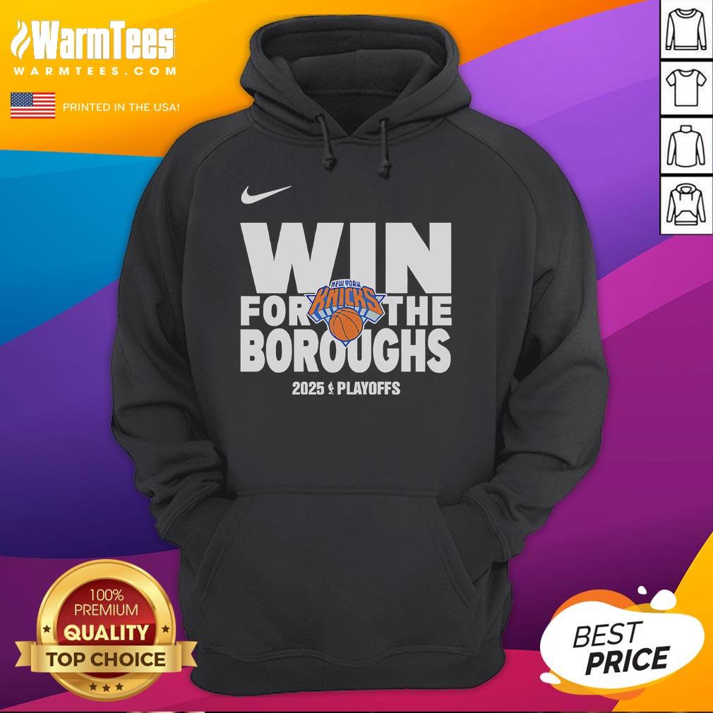 Good New York Knicks Win For The Boroughs 2025 Playoffs T-Shirt - Image 2