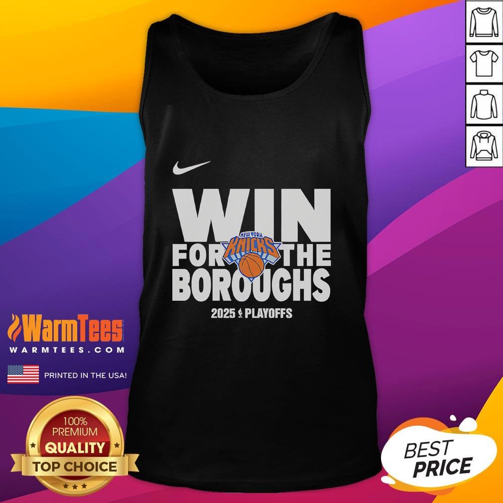 Good New York Knicks Win For The Boroughs 2025 Playoffs T-Shirt - Image 4