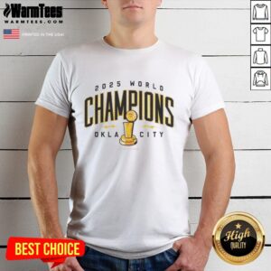 Good OKC Thunder NBA Champions 2025 Okla City Trophy T-Shirt