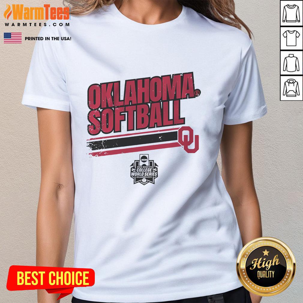 Good Oklahoma Softball Women's College World Series Stripe T-Shirt - Image 3