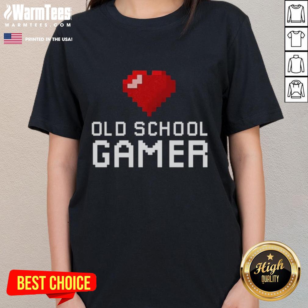 Good Old School Gamer Heart T-Shirt - Image 3