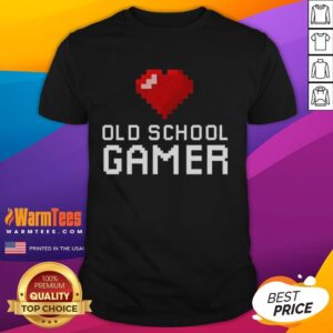 Good Old School Gamer Heart T-Shirt