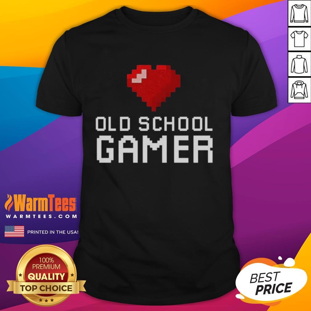 Good Old School Gamer Heart T-Shirt