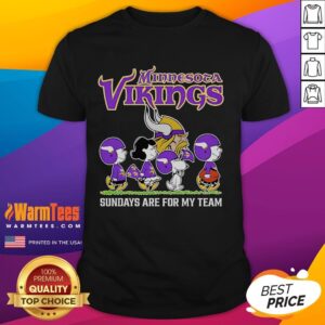 Good Peanuts Minnesota Vikings Sundays Are For My Team T-Shirt