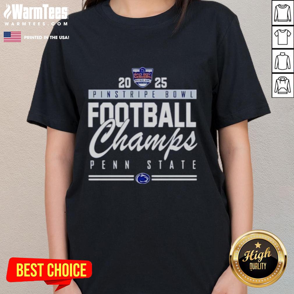 Good Penn State Nittany Lions Pinstripe Bowl Champions 2025 T-Shirt - Image 3