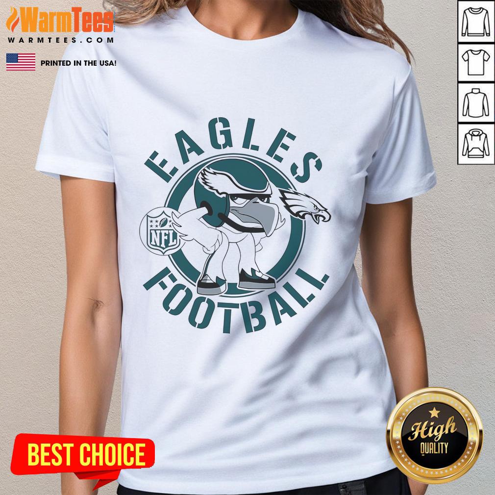 Good Philadelphia Eagles Football Rush Zone Cartoon Character T-Shirt - Image 3