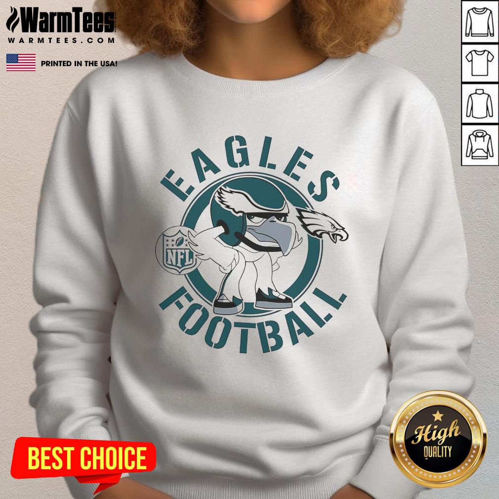 Good Philadelphia Eagles Football Rush Zone Cartoon Character T-Shirt - Image 5