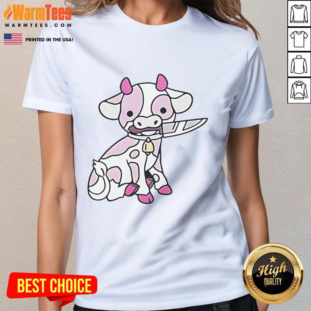 Good Pink Cow Knife T-Shirt - Image 3