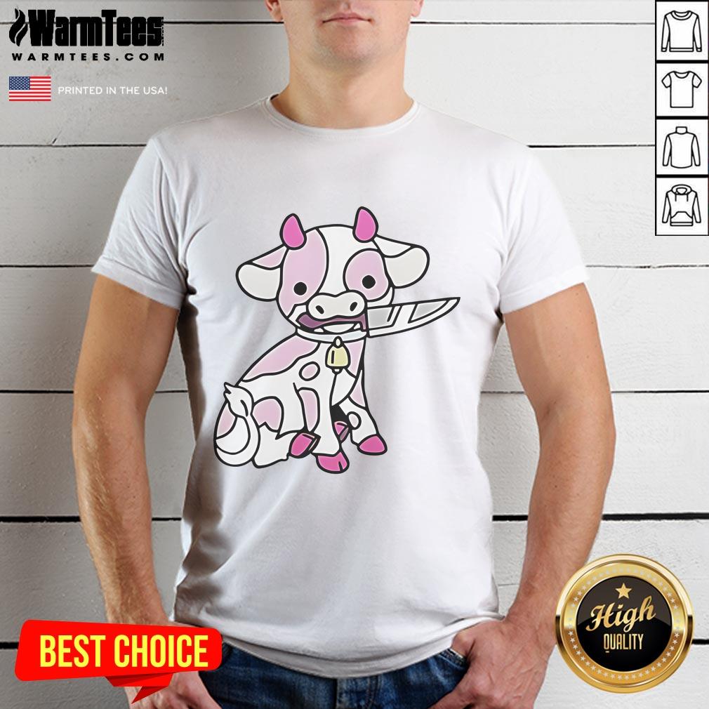 Good Pink Cow Knife T-Shirt