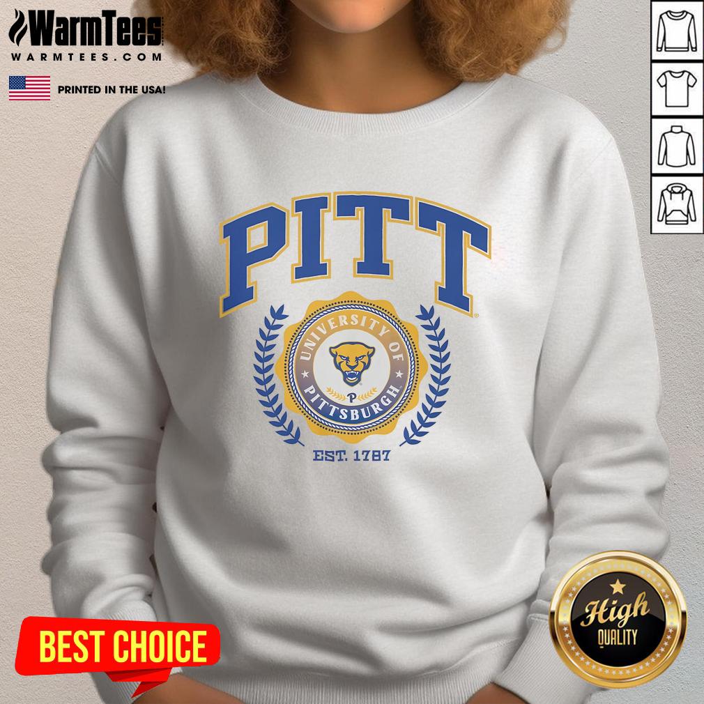 Good Pittsburgh Panthers Team Crest Est 1787 T-Shirt - Image 5