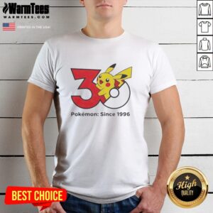 Good Pokemon 30th Anniversary 1996 T-Shirt