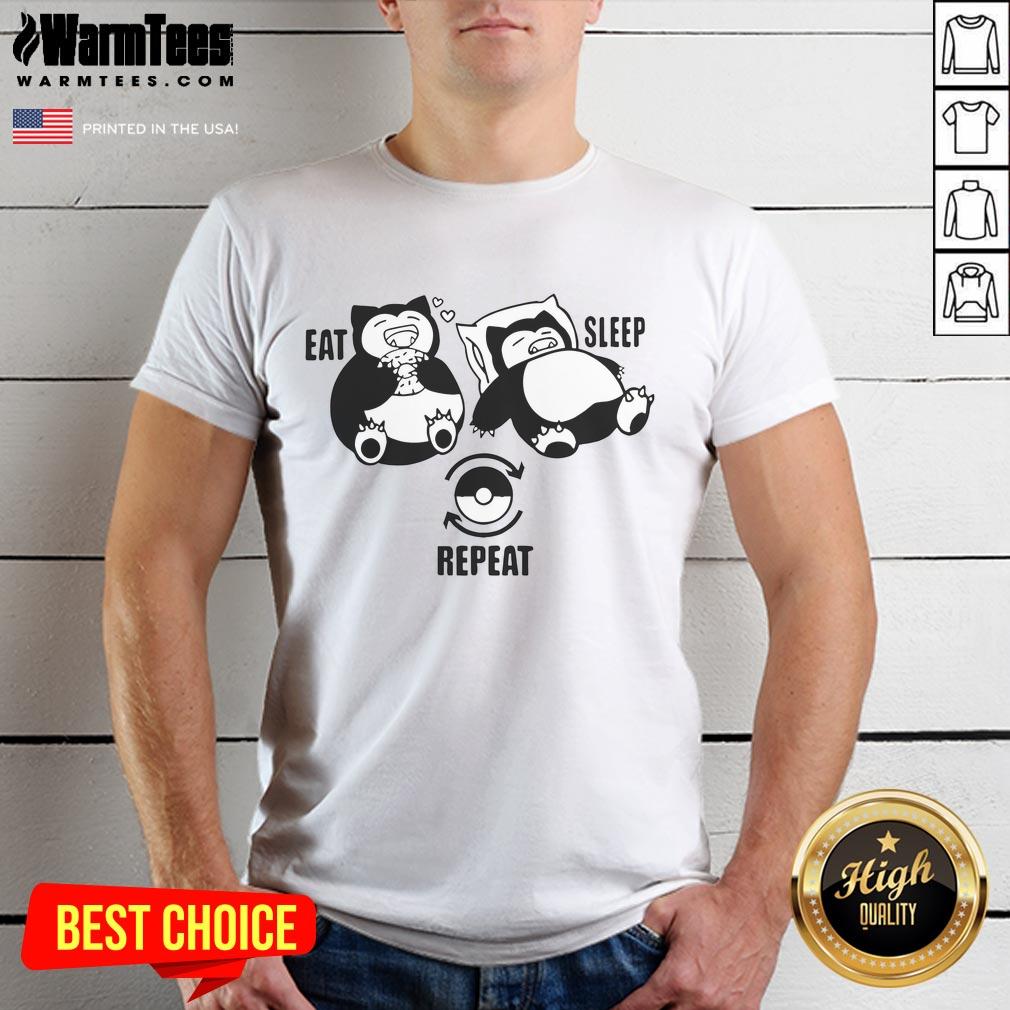 Good Pokemon Snorlax Eat Sleep Repeat T-Shirt