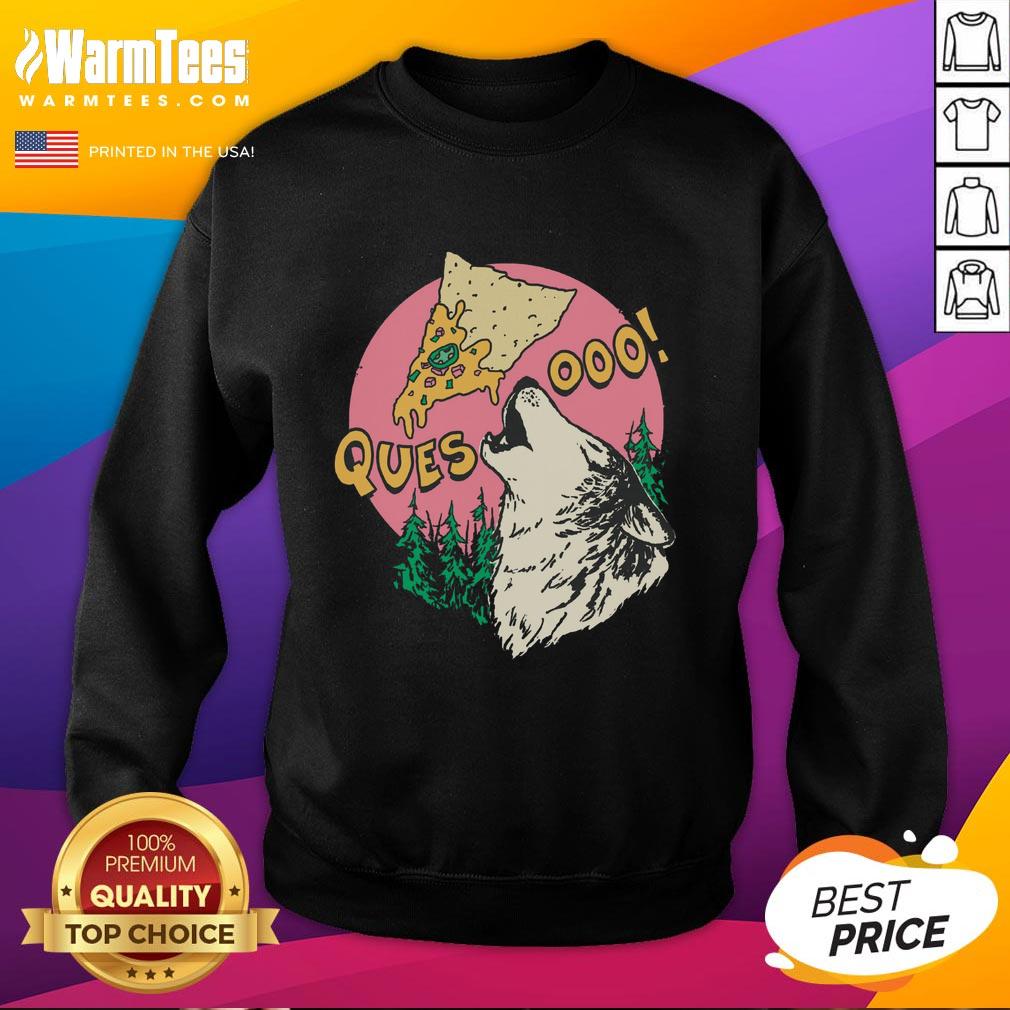 Good Queso Lupus Wolf Pizza T-Shirt - Image 5