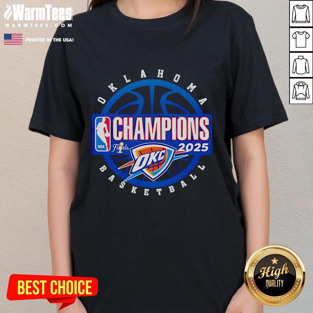 Good Retro 2025 NBA Finals Champions Oklahoma City Thunder T-Shirt - Image 3