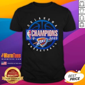 Good Retro 2025 NBA Finals Champions Oklahoma City Thunder T-Shirt