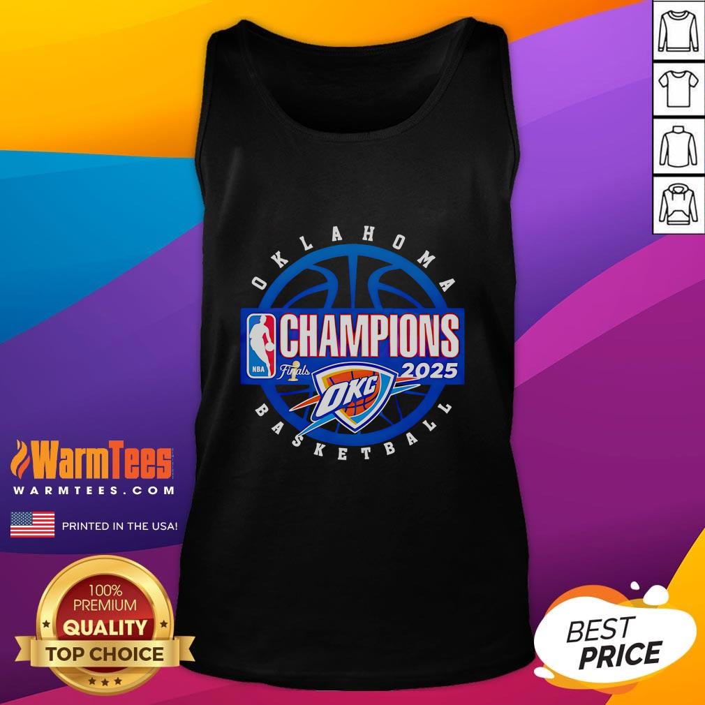 Good Retro 2025 NBA Finals Champions Oklahoma City Thunder T-Shirt - Image 4