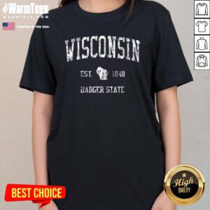 Alternative view of Good Retro Wisconsin Vintage Sports T-Shirt