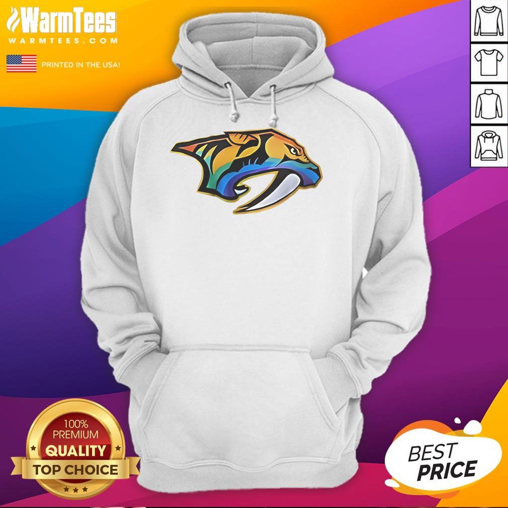 Good Roman Josi Wearing Nashville Predators Happy Pride Month 2025 Logo T-Shirt - Image 2