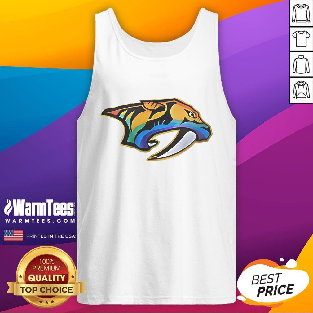 Good Roman Josi Wearing Nashville Predators Happy Pride Month 2025 Logo T-Shirt - Image 4