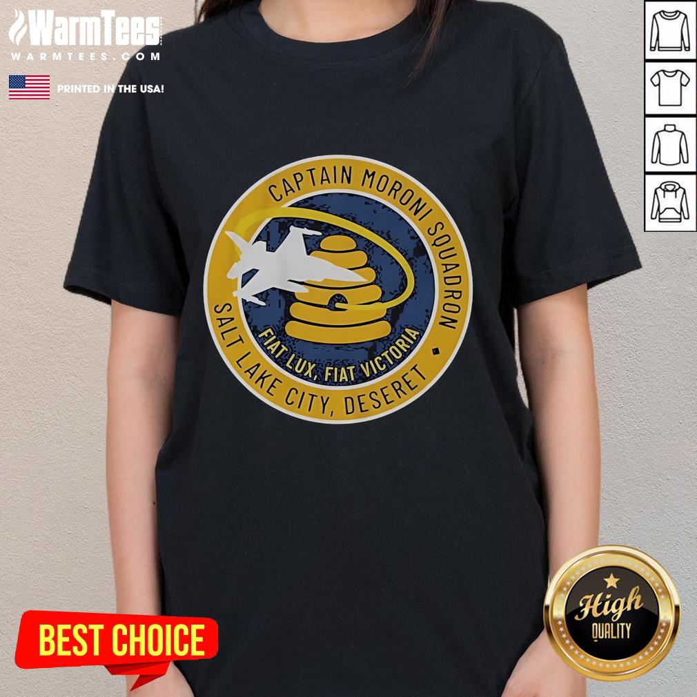 Good Ryan McBeth Captain Moroni Squadron Salt Lake City Deseret Flat Lux Flat Victoria T-Shirt - Image 3