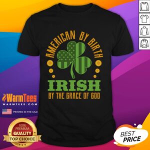 Good Saint Patrick's Day Shamrock American Irish Flag Clover Leaf T-Shirt