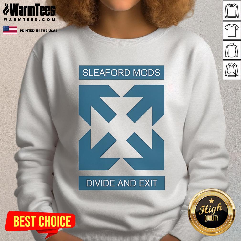 Good Sleaford Mods Divide And Exit Arrow T-Shirt - Image 5