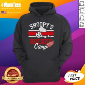 Alternative view of Good Snoopy Detroit Red Wings Snoopy's Camp T-Shirt