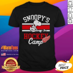 Good Snoopy Detroit Red Wings Snoopy's Camp T-Shirt