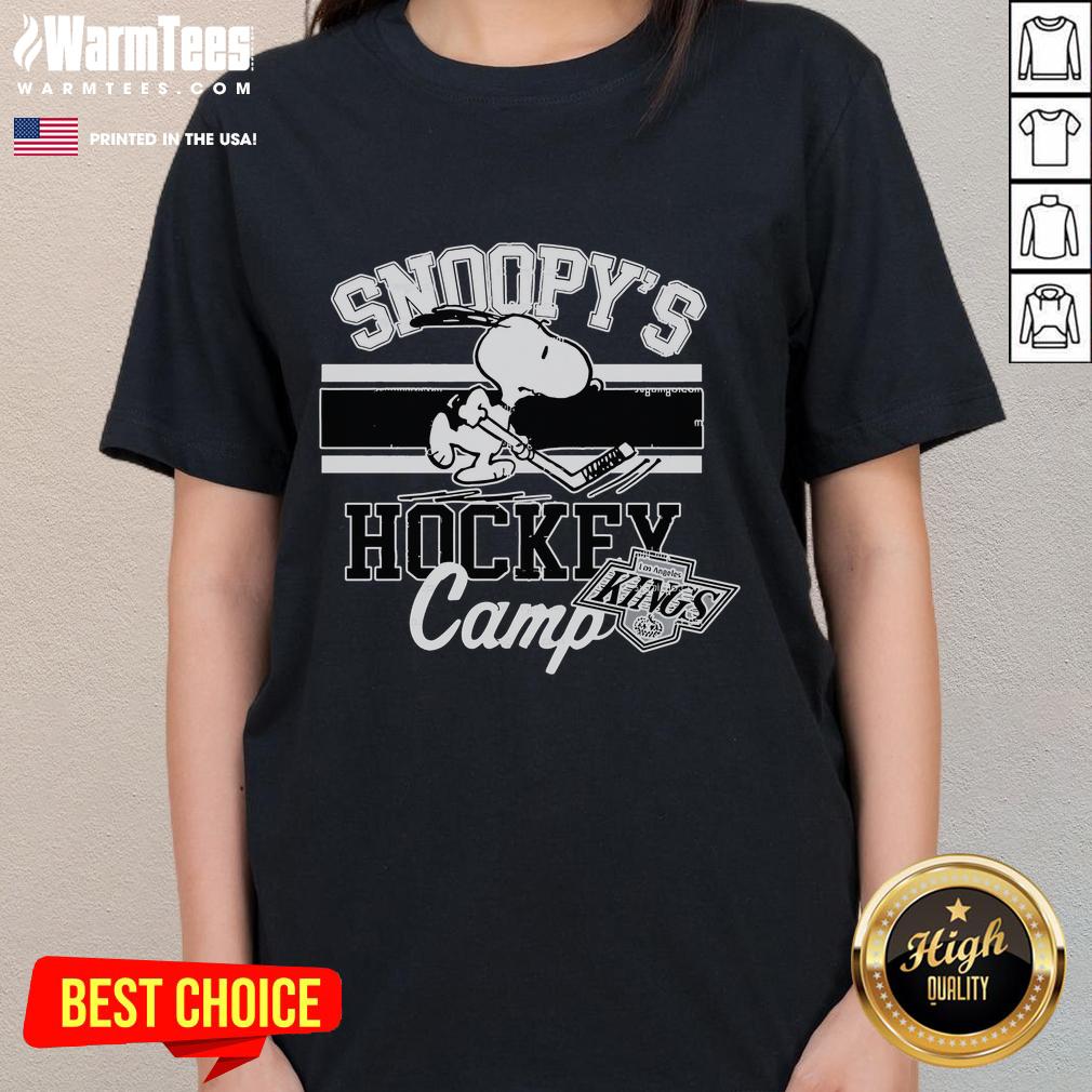 Good Snoopy Los Angeles Kings Snoopy's Hockey Camp Snoopy NHL All Teams T-Shirt - Image 3