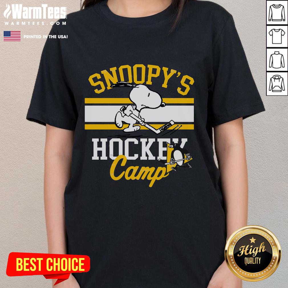 Good Snoopy Pittsburgh Penguins Snoopy's Hockey Camp Snoopy NHL All Teams T-Shirt - Image 3