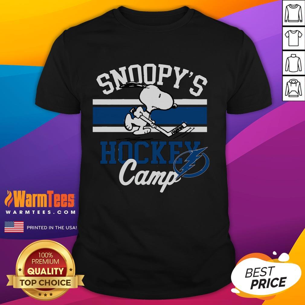 Good Snoopy Tampa Bay Lightning Snoopy's Hockey Camp Snoopy NHL All Teams T-Shirt