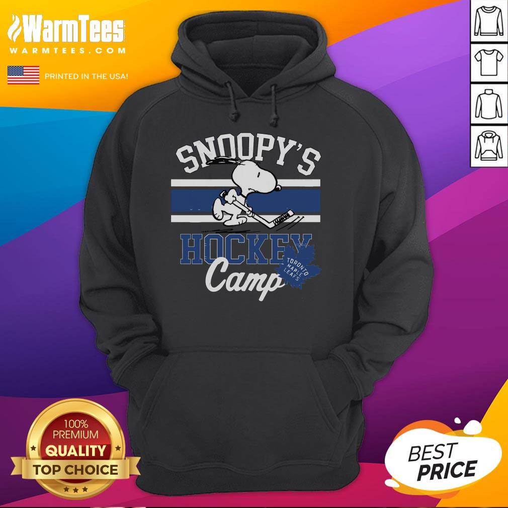 Good Snoopy Toronto Maple Leafs Snoopy's Hockey Camp Snoopy NHL All Teams T-Shirt - Image 2