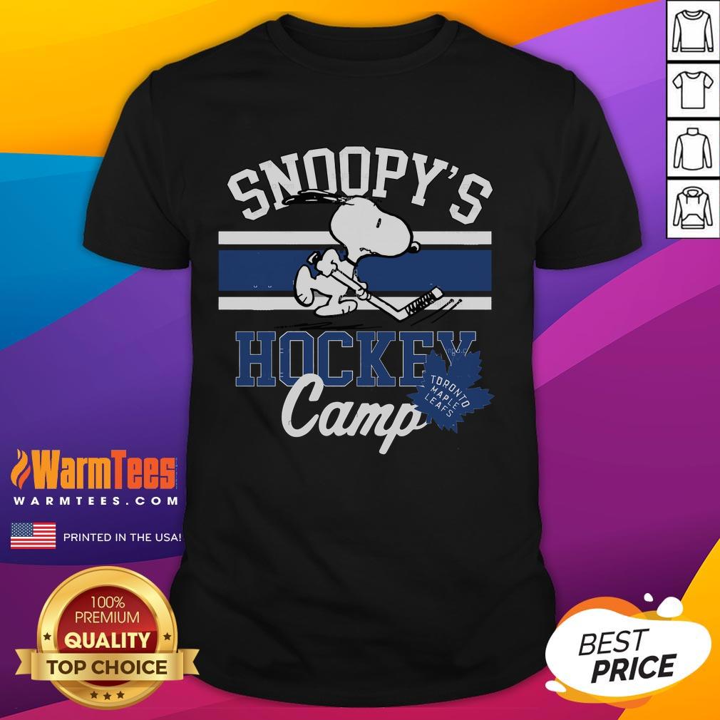 Good Snoopy Toronto Maple Leafs Snoopy's Hockey Camp Snoopy NHL All Teams T-Shirt