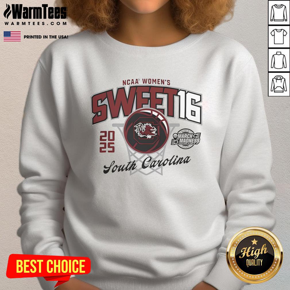 Good South Carolina Gamecocks 2025 March Madness Sweet 16 Women's Basketball T-Shirt - Image 5