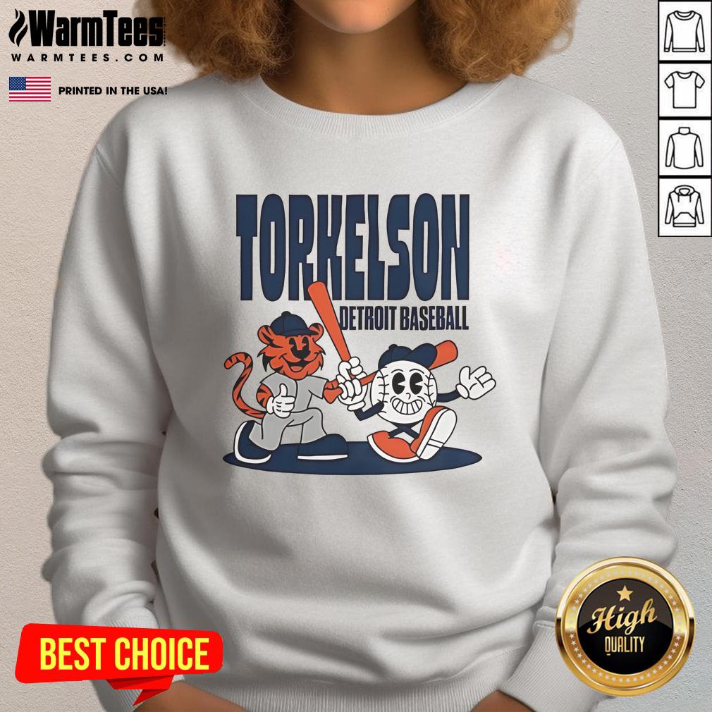 Good Spencer Torkelson Detroit Tigers Baseball Mid Summer Cartoon T-Shirt - Image 5