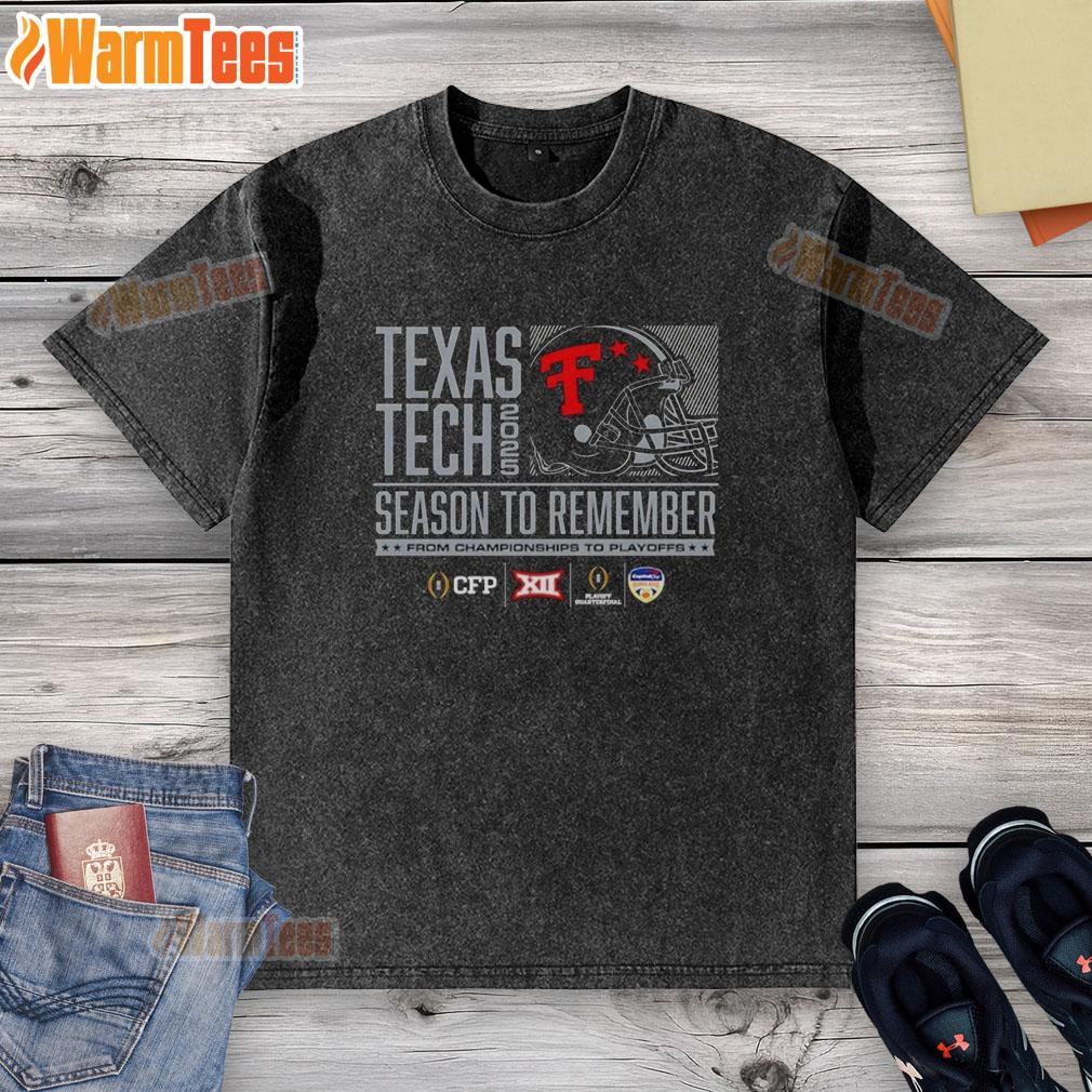Good Texas Tech Red Raiders Football 2025 Cfp Season To Remember Helmet T-Shirt - Image 6