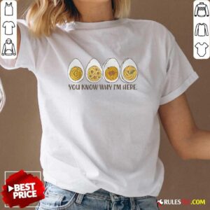 Alternative view of Good Thanksgiving Dinner Deviled Egg You Know Why I'm Here T-Shirt