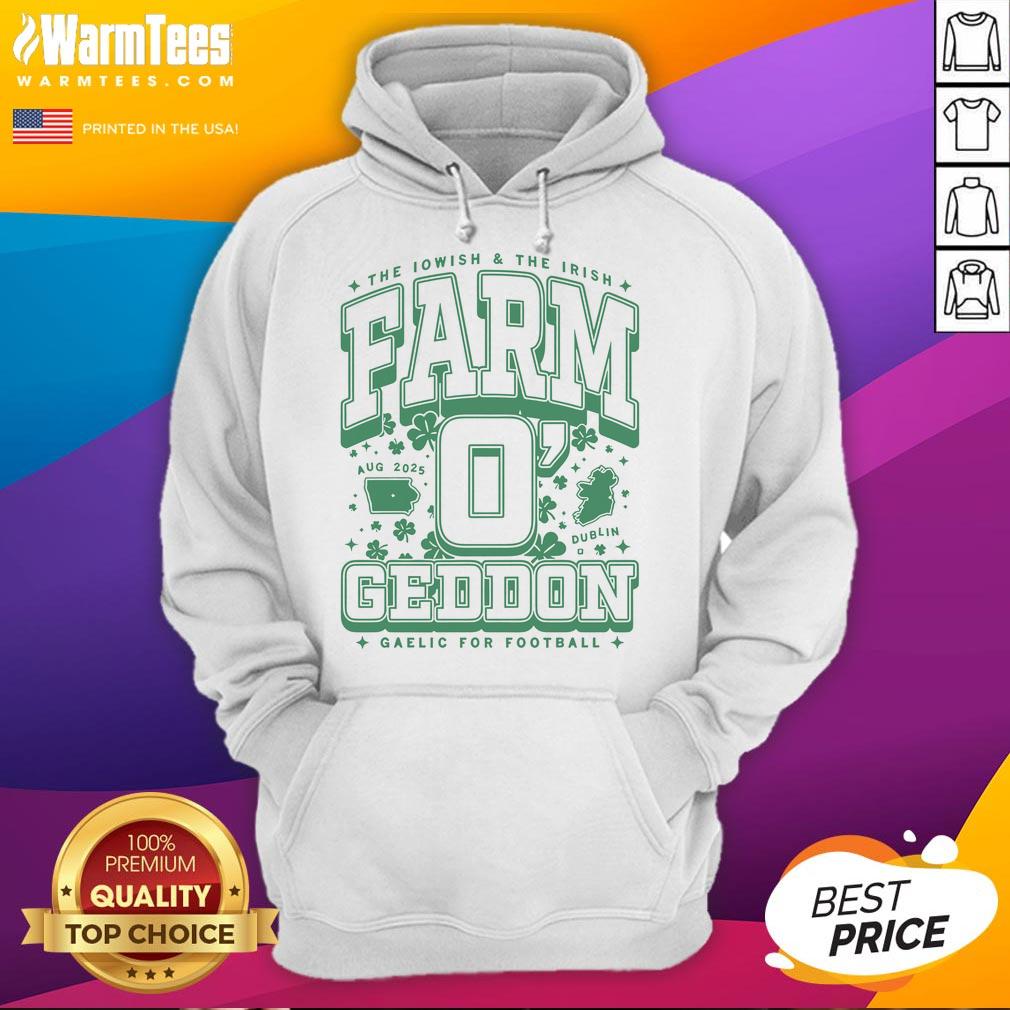 Good The Iowish And The Irish Farm O'Geddon Gaelic For Football Max Collegiate T-Shirt - Image 2