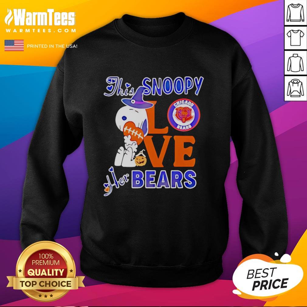 Good This Snoopy Love Her Chicago Bears T-Shirt - Image 5