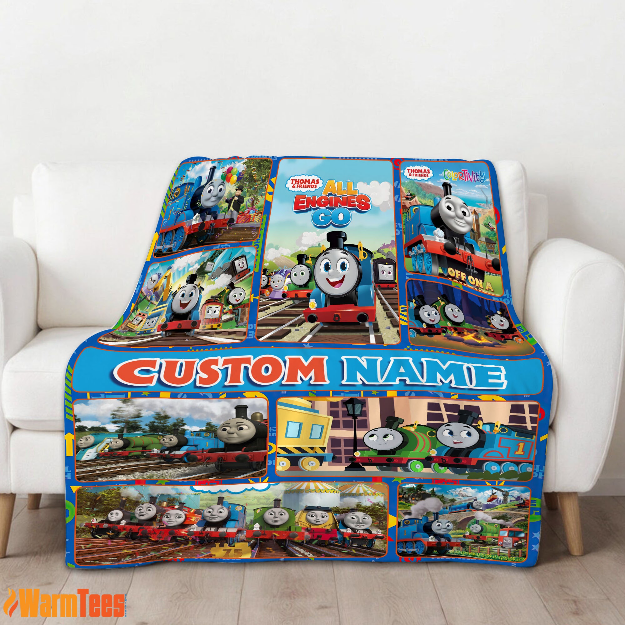 Good Thomas & Friends Collage Blanket Fleece Customized Blanket - Image 2