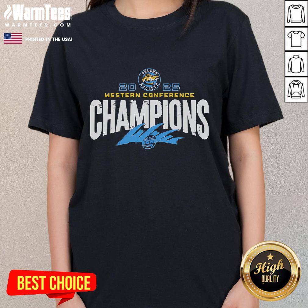 Good Toledo Walleye 2025 Western Conference Champions T-Shirt - Image 2