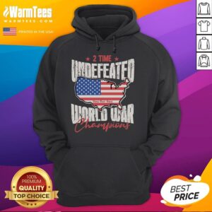 Alternative view of Good Tom Macdonald Undefeated World War Champions 2 Time Hang Over Gang American Map T-Shirt