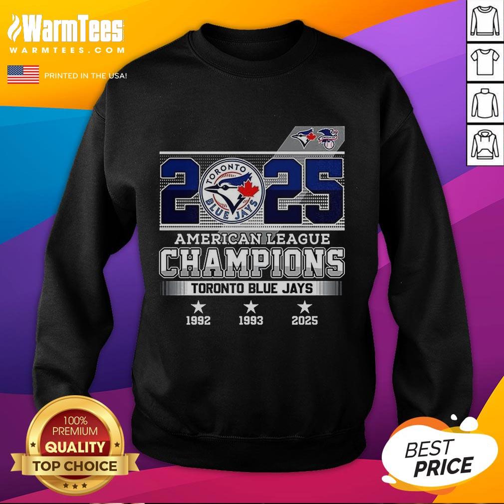 Good Toronto Blue Jays Baseball American League Champions 1992 1993 2025 T-Shirt - Image 5