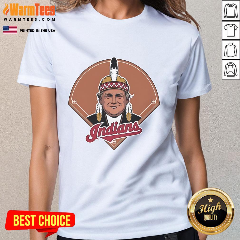 Good Trump Chief Wahoo X Cleveland Guardians Logo T-Shirt - Image 3