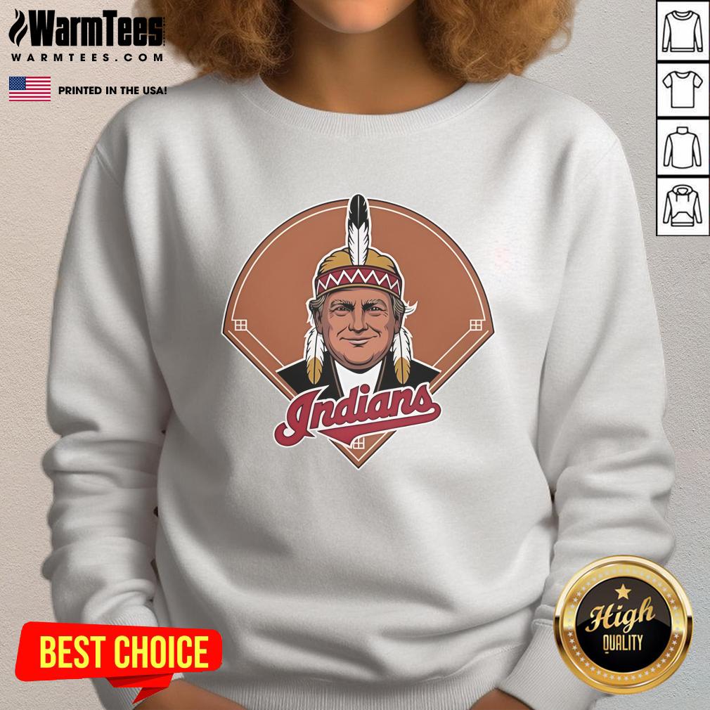 Good Trump Chief Wahoo X Cleveland Guardians Logo T-Shirt - Image 5